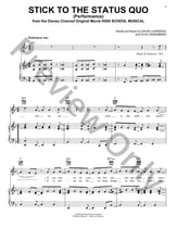 Stick To The Status Quo piano sheet music cover